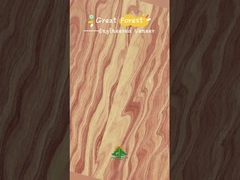 Veneer de madera de ingeniería de la horquilla del ojo 0,15-0,55 mm de espesor