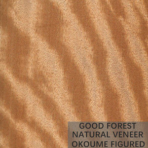 Grano figurado inusual de la chapa de madera natural de Okoume de la decoración del hotel