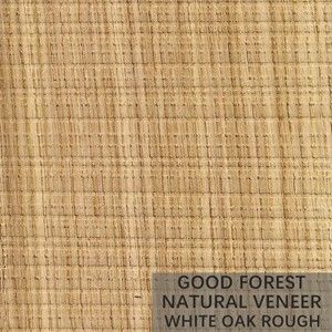 La madera de roble blanco modificada para requisitos particulares chapea la chapa ahumada áspera ISO del roble