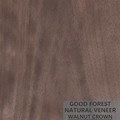 La chapa de madera natural de la entrepierna del grano cubre la nuez americana del corte cuarto