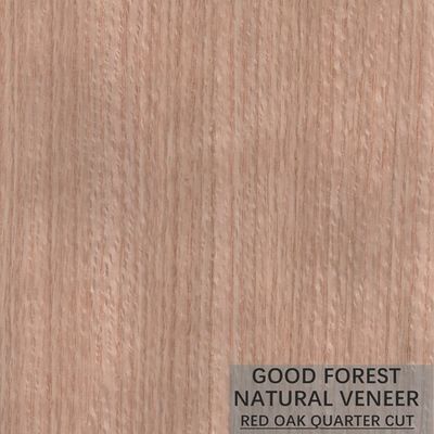 La madera de roble rojo fumada chapea/cuarto natural de la madera contrachapada de la chapa cortó el FSC
