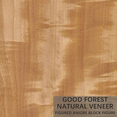Las hojas de chapa de madera naturales de Anigre figuraron especialmente color rojo del grano