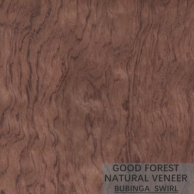 Especialmente textura irregular natural de la chapa de madera roja de Myanmar Bubinga