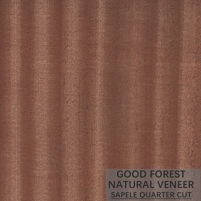 La chapa de madera natural de Sapele figuró la chapa de madera del grano para la decoración