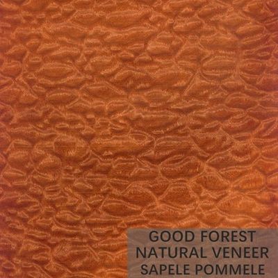 La chapa de madera natural de Sapele figuró la chapa de madera del grano para la decoración