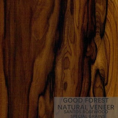 Chapa de madera natural del palo de rosa del hotel del cuarto del corte de la corona derecho