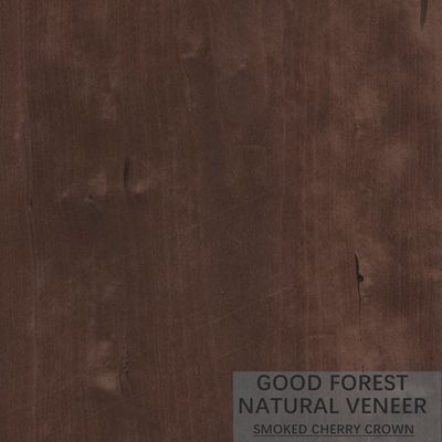 Color natural de Cherry Veneer Quarter Cut Smoked de la decoración popular