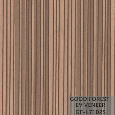 La cebra de la chapa de EV dirigió la madera para chapear el grano recto del color natural