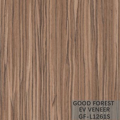 La cebra de la chapa de EV dirigió la madera para chapear el grano recto del color natural
