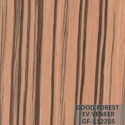 La cebra de la chapa de EV dirigió la madera para chapear el grano recto del color natural