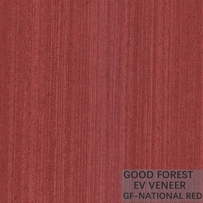 Dirigió la madera para chapear la chapa de madera de color rojo para el Wallcovering