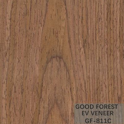 La corona de madera dirigida del nogal negro de la chapa de la chapa EV cortó natural