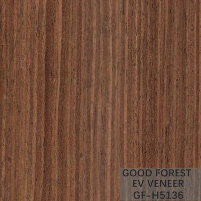 La chapa de madera recta dirigida del nogal negro de madera de la chapa modificó para requisitos particulares