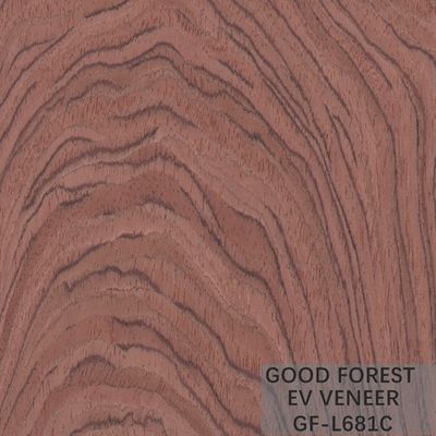 La corona de madera dirigida de Bubinga de la chapa cortó la madera para chapear técnicas cortadas cortadas