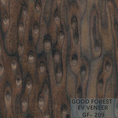 Veneer de madera de ingeniería de la horquilla del ojo 0,15-0,55 mm de espesor