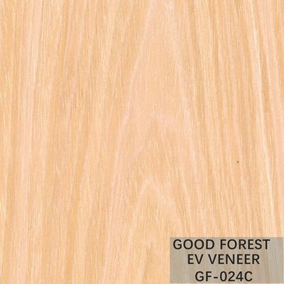 El amarillo recompuso el albaricoque de madera dirigido de la chapa para la cara del gabinete
