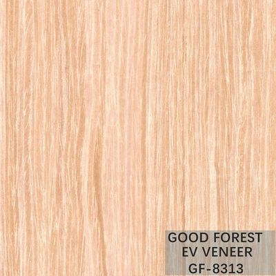 El amarillo recompuso el albaricoque de madera dirigido de la chapa para la cara del gabinete