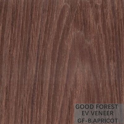 La chapa de madera de Brown del albaricoque teñió la chapa dirigida para la cara del gabinete