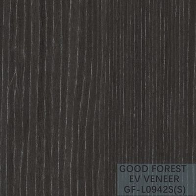 EV reconstituyó las hojas de chapa del grano de Ebony Veneer Silver Glitter Wood FSC