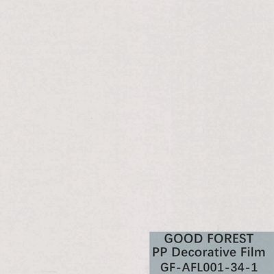 Serie de sensación del polipropileno de la piel degradable blanca decorativa de la película
