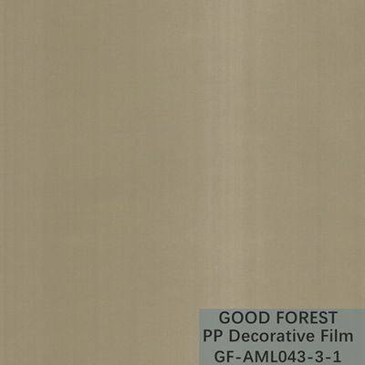 Película decorativa de los PP de la serie del metal grano del alambre del drenaje de la anchura de 1250m m/de 1260m m