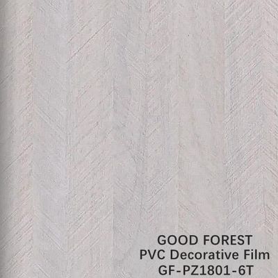 Película decorativa del PVC para el tipo buena fluidez del grano del paño de los muebles