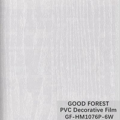 Película blanca del PVC del tablón grano de madera decorativo de la anchura de 1260m m - de 1330m m
