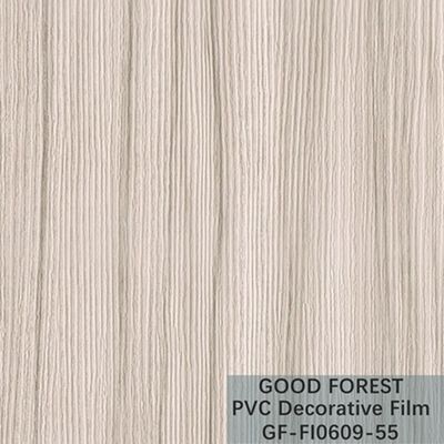 Película blanca del PVC del tablón grano de madera decorativo de la anchura de 1260m m - de 1330m m