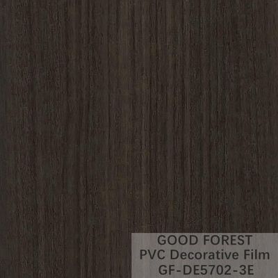 Película negra decorativa del PVC grano de madera de la anchura de 1260m m - de 1330m m