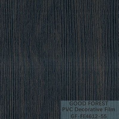 Película negra decorativa del PVC grano de madera de la anchura de 1260m m - de 1330m m