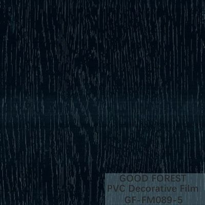 Película negra decorativa del PVC grano de madera de la anchura de 1260m m - de 1330m m