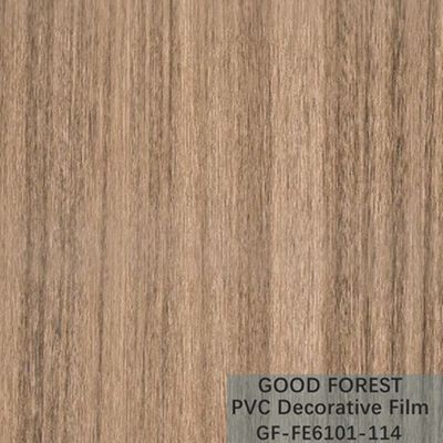 Grano de madera de la película del PVC de la fluidez de la resistencia decorativa del rasguño
