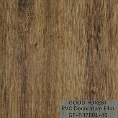 Grano de madera de la película del PVC de la fluidez de la resistencia decorativa del rasguño