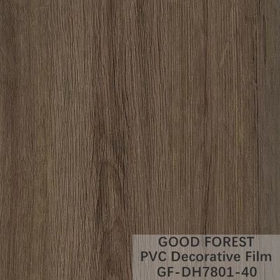 Película decorativa del PVC de la división grueso Grey Color oscuro de 0.25m m - de 0.60m m
