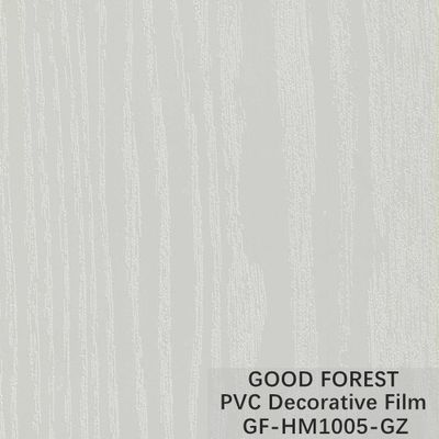 El ampollar puro del color de la película decorativa del PVC del grano de madera de gabinete