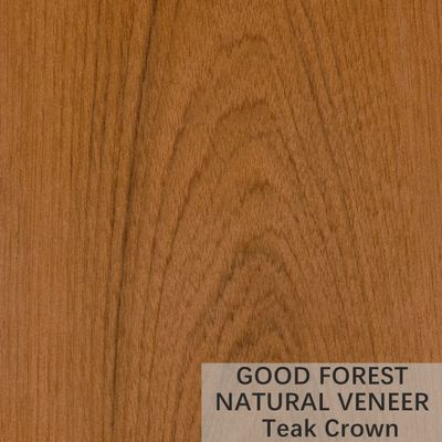 La corona natural de la chapa de madera natural de la teca cortó la certificación del FSC de la chapa