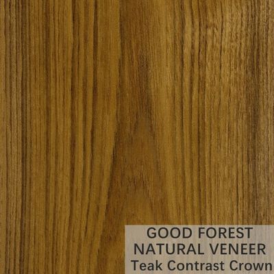 La corona natural de la chapa de madera natural de la teca cortó la certificación del FSC de la chapa