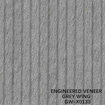 La decoración 3100m m del ISO dirigió la chapa de madera Wing Exotic Grain Grey Color inusual