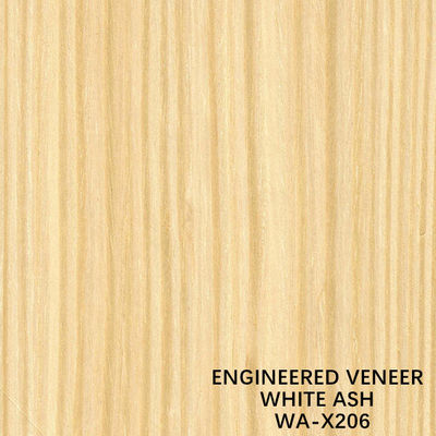 Ash Wood Veneer Sheets blanco recompuesto con - un corte del cuarto X206 para la madera contrachapada de lujo