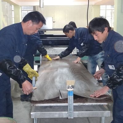 La suposición recompuso la madera de roble blanco chapea el grano recto de H035DS para las artesanías