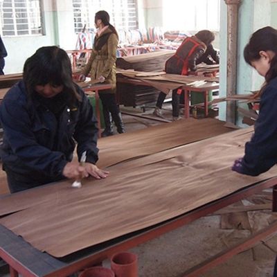 Grano áspero especial Fineline recompuesto suposición de la nuez X937A de la chapa de madera de la pizarra del gabinete del fabricante Iso de China