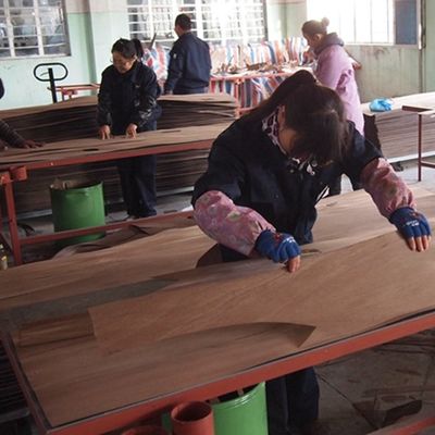 Fabricación especial de carilla de madera de raíz blanca y negra 3N para decoración 3100 mm