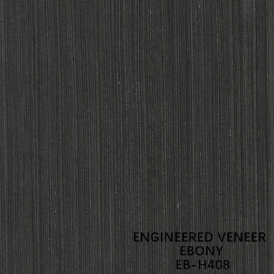 Ebony Wood Veneer dirigido compuesto reconstituido H408 3100m m para el gabinete