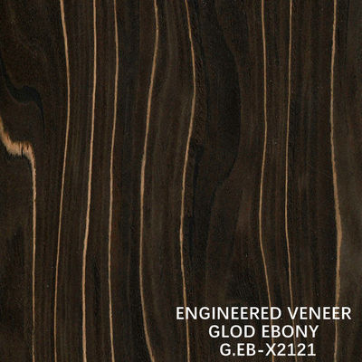 2500-3100MM Chapa de madera de ingeniería de ébano X2121 Oro Corte de textura irregular para puerta