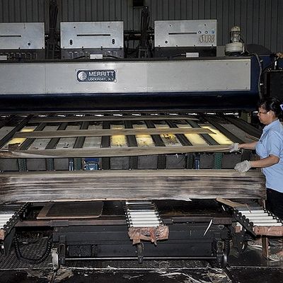 El cuarto natural americano de la chapa de madera del arce cortó la buena calidad del grueso 0.5m m para los muebles y el instrumento musical