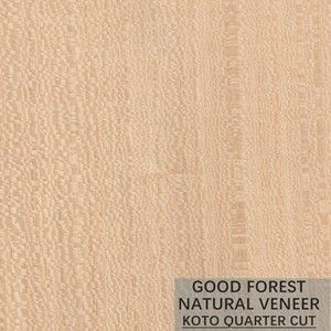 Chapa de madera natural del KOTO de la escama del grano popular para el proceso de teñido