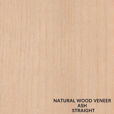 Ceniza blanca natural de madera veneer cuartos de corte longitud de grano recto 2050-3200mm para muebles y puertas