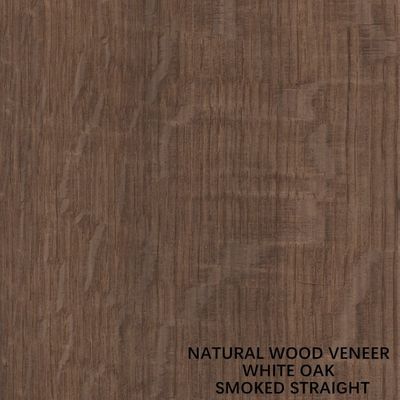 El cuarto natural americano modificado para requisitos particulares de la chapa de madera de roble cortó/grano recto teñido fumó para la decoración del hotel