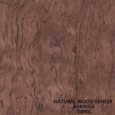 Grano natural 0.5m m del remolino de la chapa de los muebles/de madera de África Bubinga de los instrumentos musicales