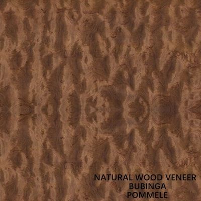 Chapa natural 0.5m m de madera de África Bubinga del grano de Pommele para los instrumentos musicales